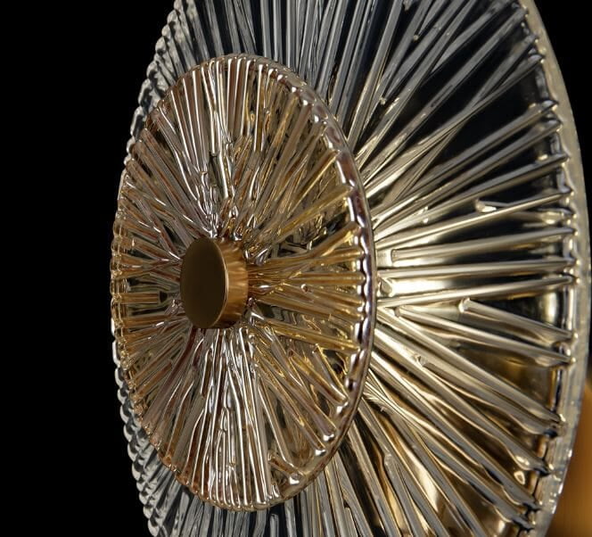 Etched Glass Wall Lamp