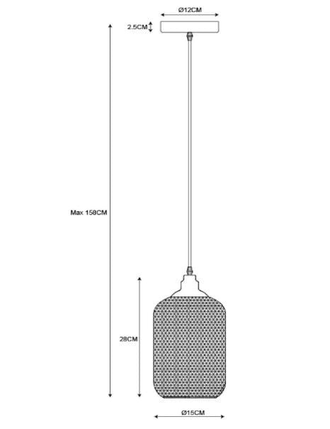 Single Mesh Pendant